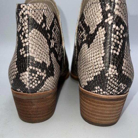 Dolce Vita Sonni Ankle Bootie Snake Skin Print Sz 8 - Picture 4 of 9